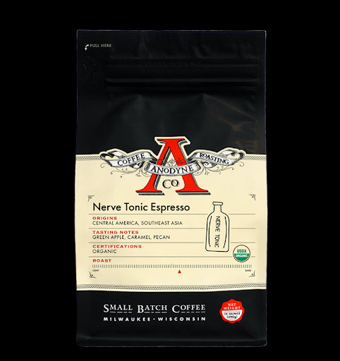 Nerve Tonic Organic Espresso by Anodyne Coffee Roasting Co. Coffee Bag Image