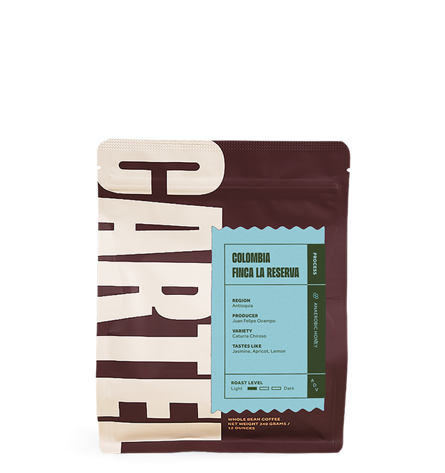 Colombia Finca La Reserva Caturra Chiroso by Cartel Roasting Co. Coffee Bag Image