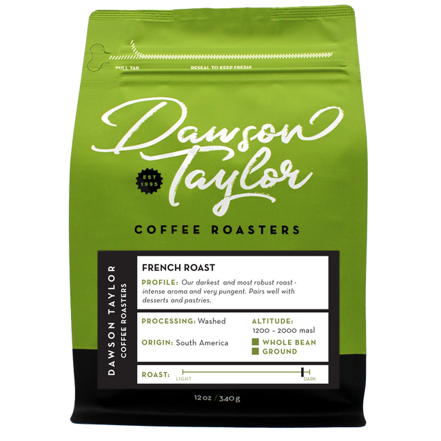 Organic French Roast by Dawson Taylor Coffee Roasters Coffee Bag Image