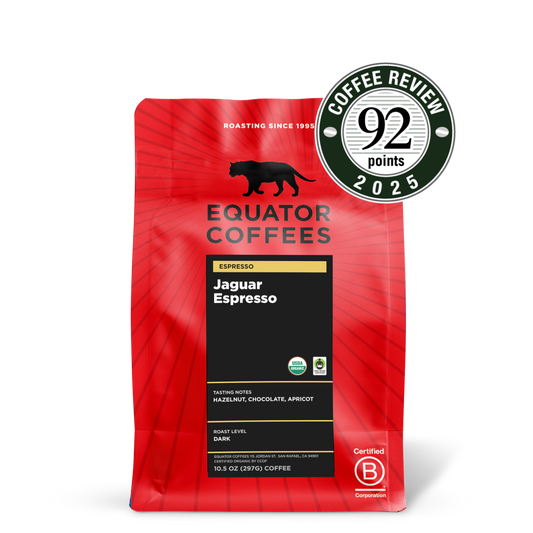 Jaguar Espresso Fair Trade Organic by Equator Coffees & Tea Coffee Bag Image