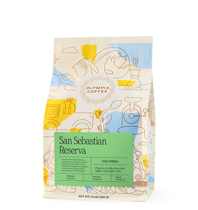 Colombia San Sebastian Reserva by Olympia Coffee Roasting Co Coffee Bag Image