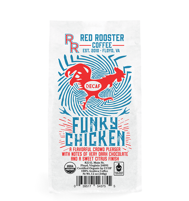 Decaf Funky Chicken by Red Rooster Coffee Coffee Bag Image